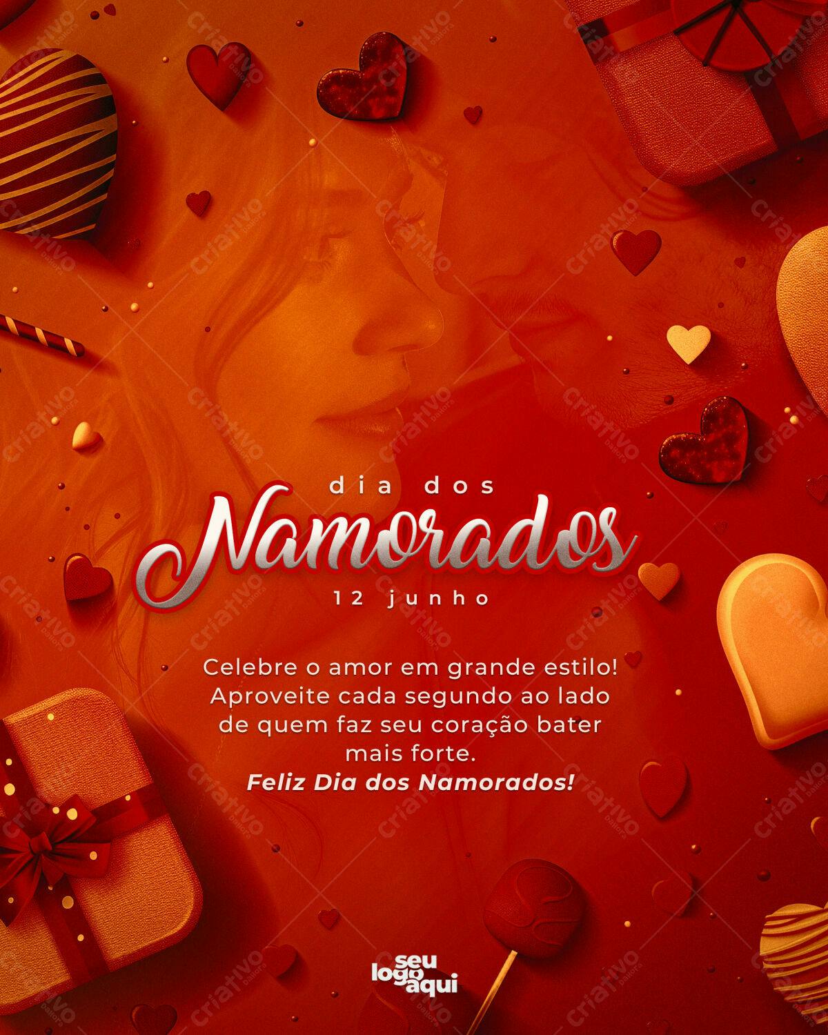Flyer Dia dos Namorados PSD Editável