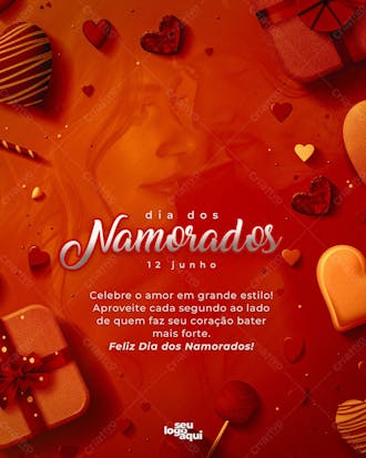 Dia dos namorados, feed, amor