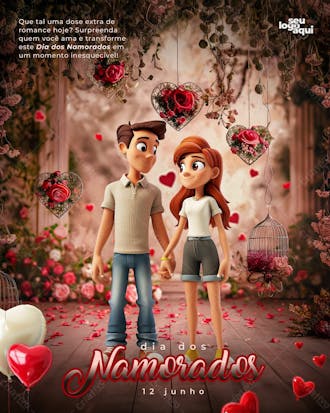 Dia dos namorados, feed, amor, casal