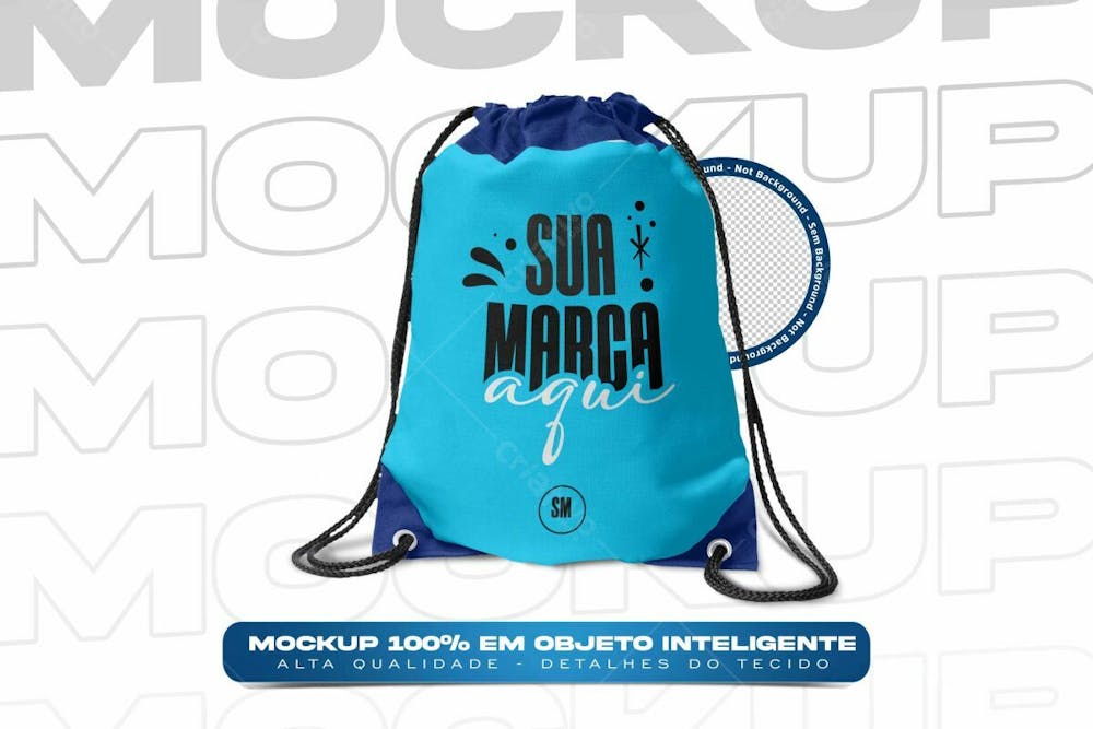 Mockup Mochila Tipo Sacola