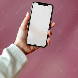 Segurando um celular na mão edit