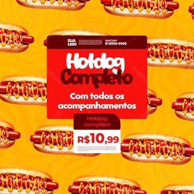 Social Media Hotdog Completo