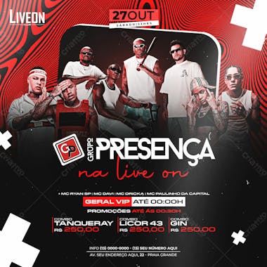 Flyer evento de pagode feed