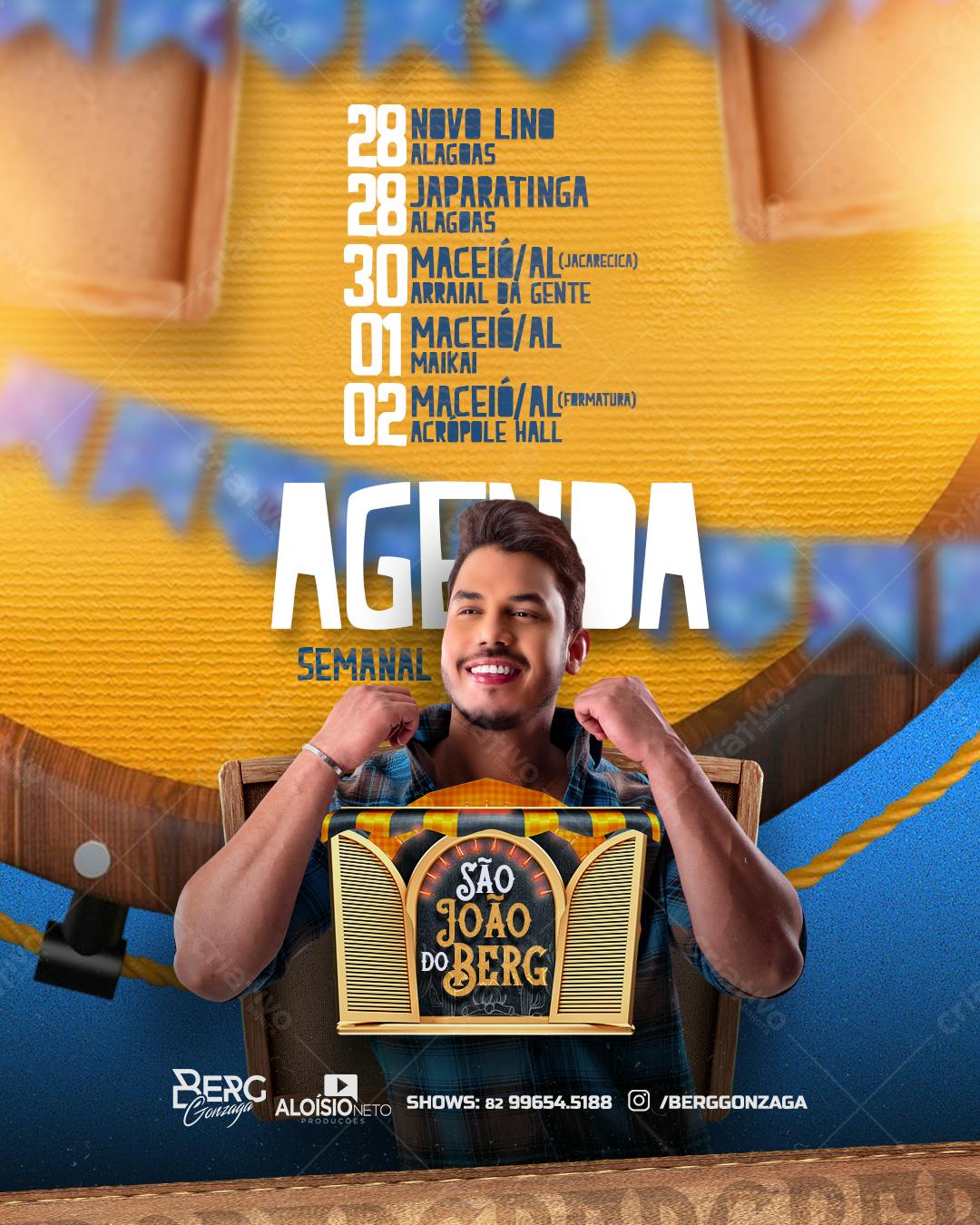 Flyer São João do Berg PSD Editável