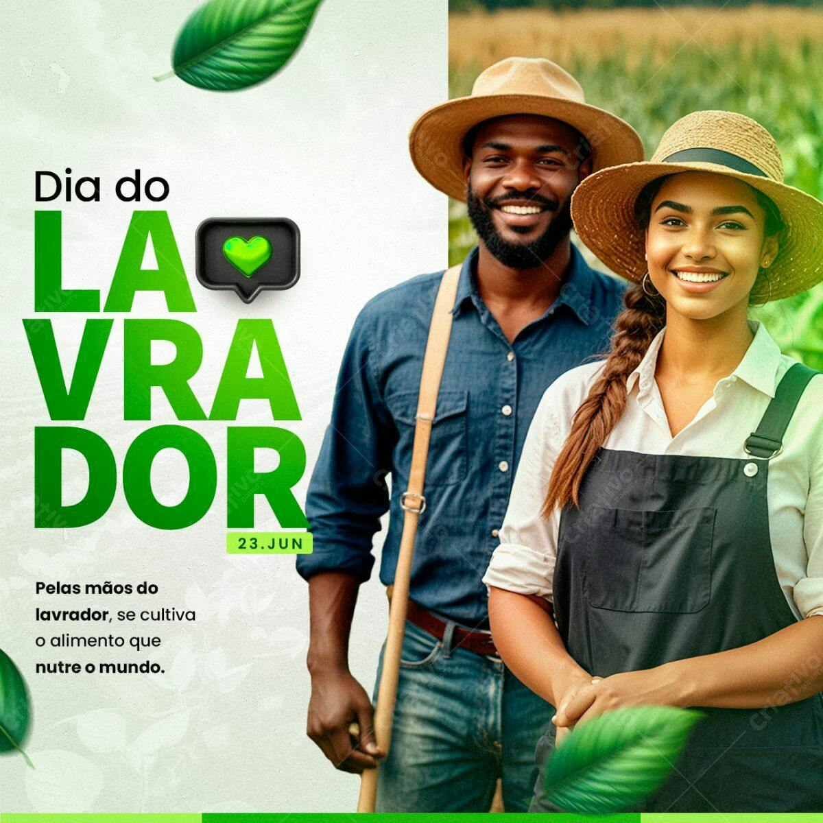 Post para o Dia do Lavrador PSD Editável