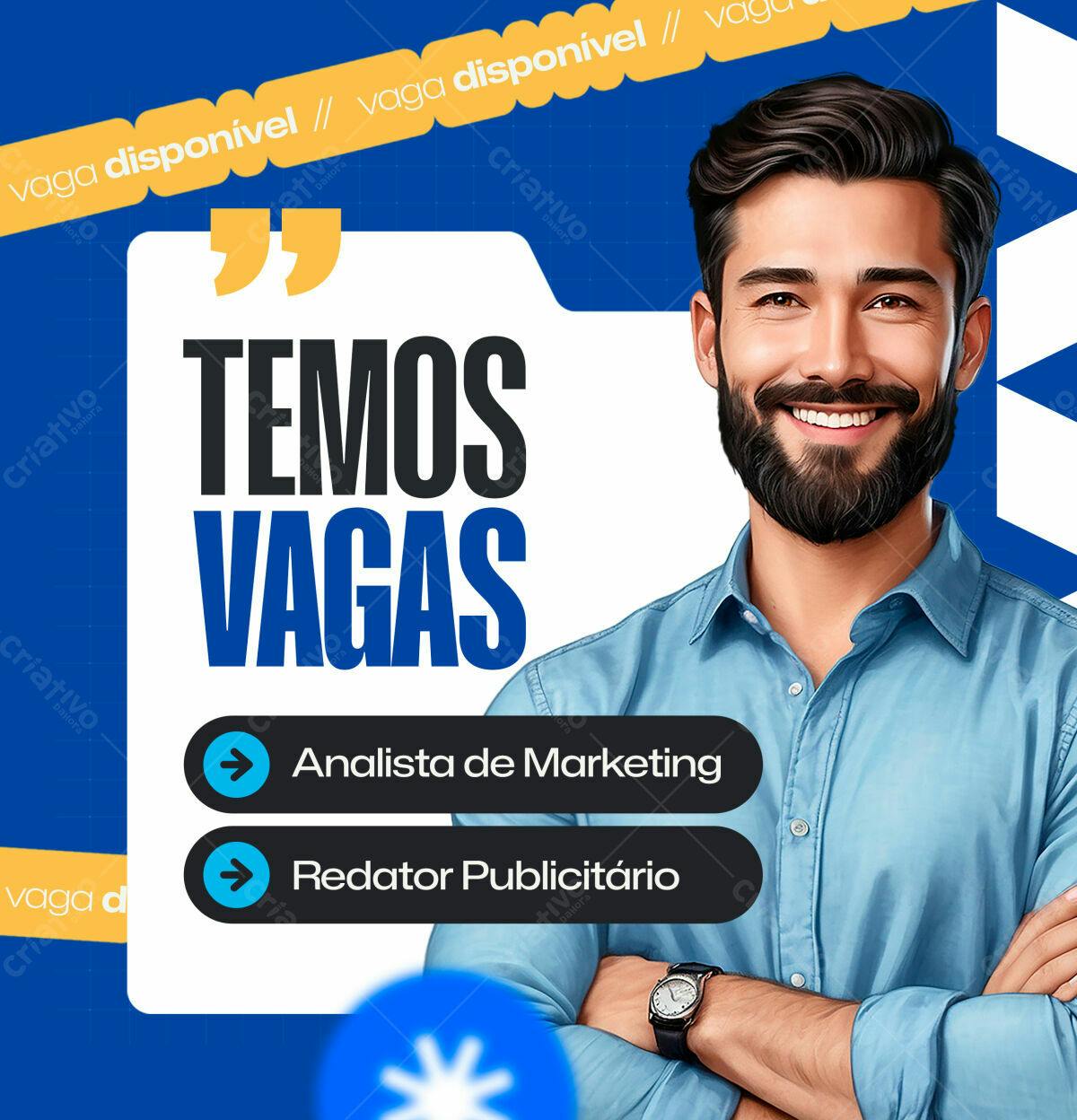 Postagem Vagas Emprego PSD Editável