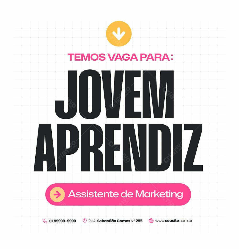 20 Venha Fazer Parte Da Equipe Vaga Para Jovem Aprendiz