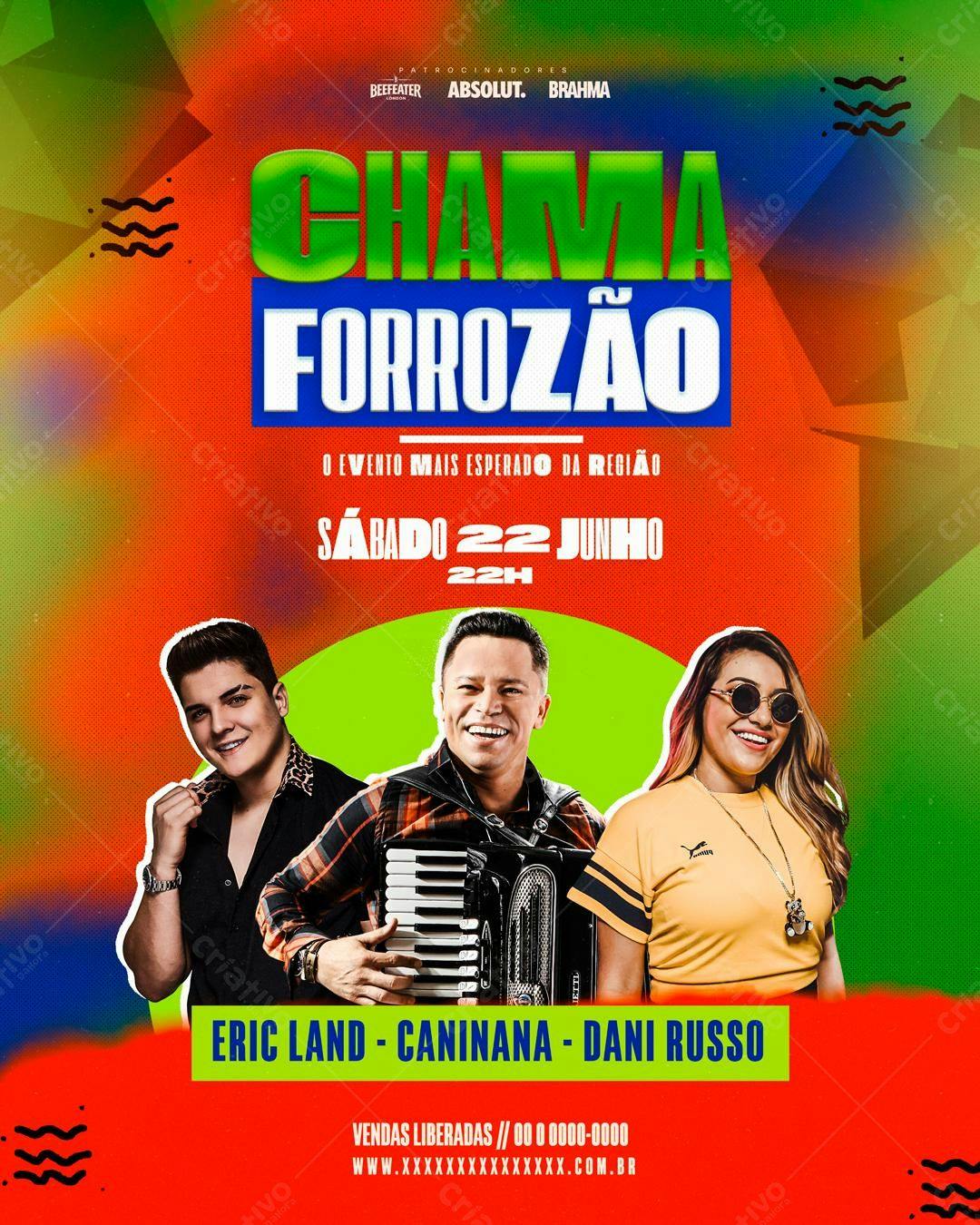 Flyer Forrozão PSD Editável