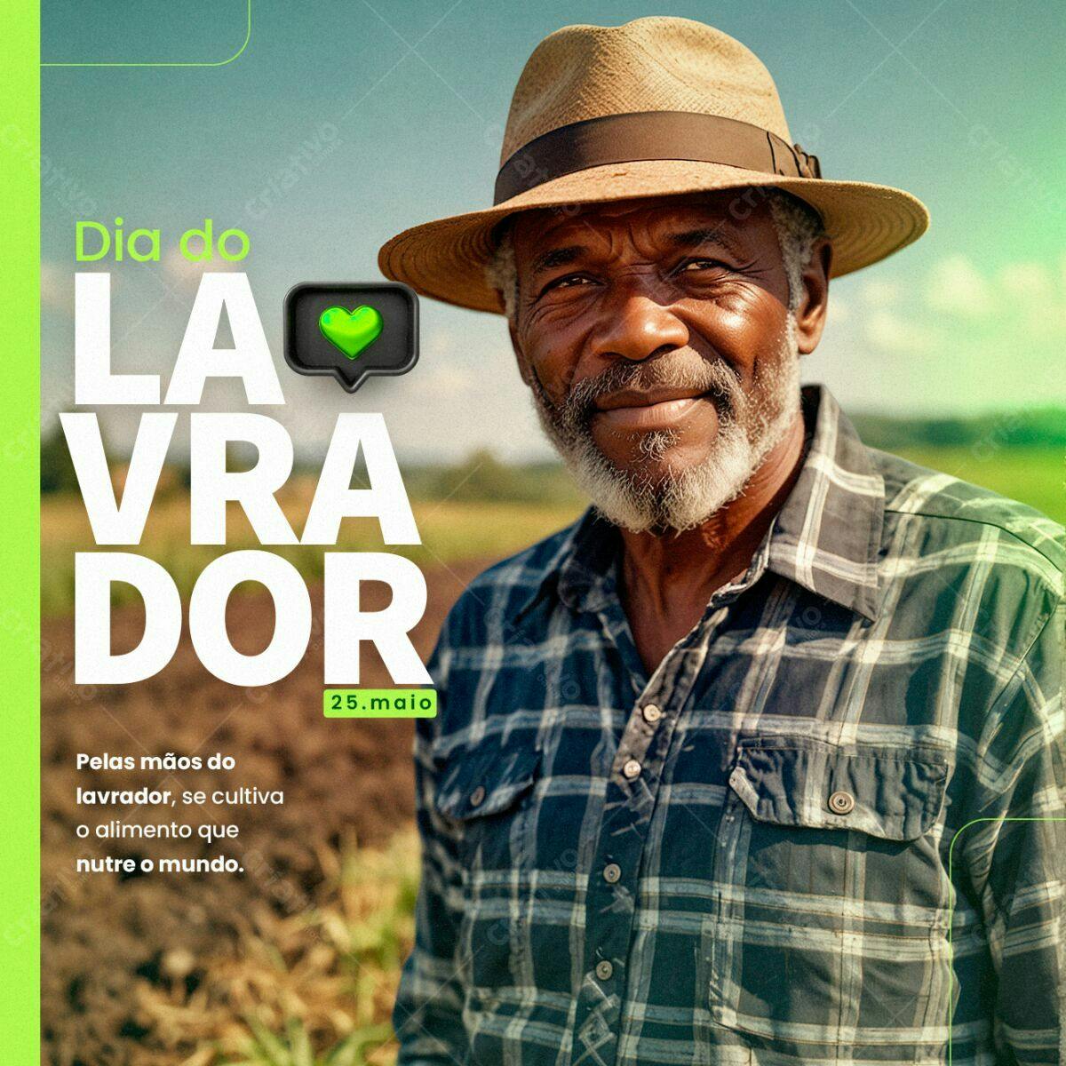 Postagem Dia do Lavrador PSD Editável