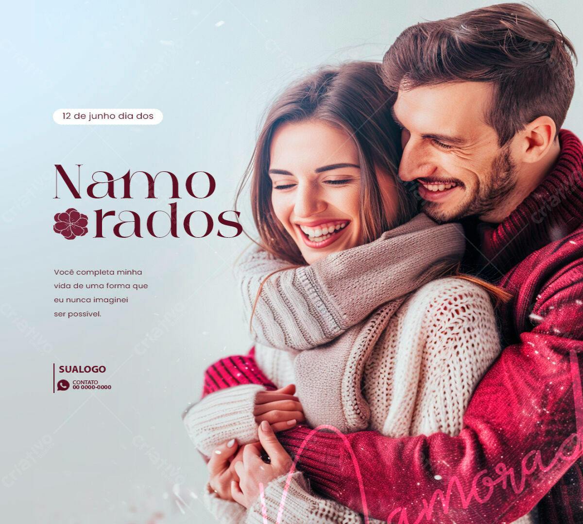 Post para o Dia dos Namorados PSD Editável