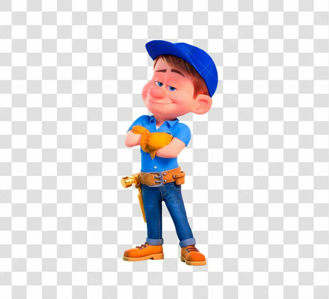 Icone Cartoon de Marceneiro PNG com fundo transparente
