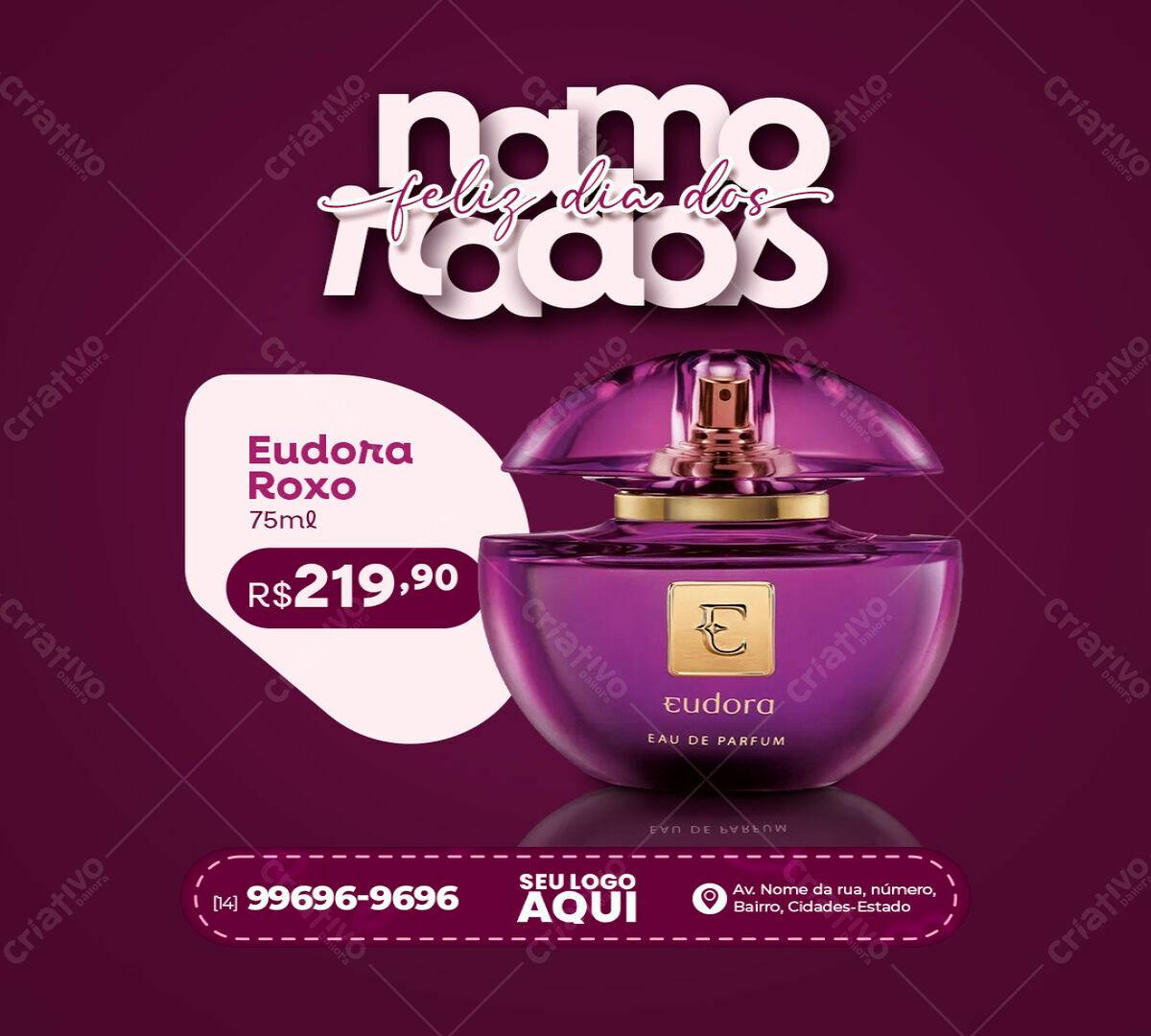 Flyer Dia dos Pais Eudora PSD Editável