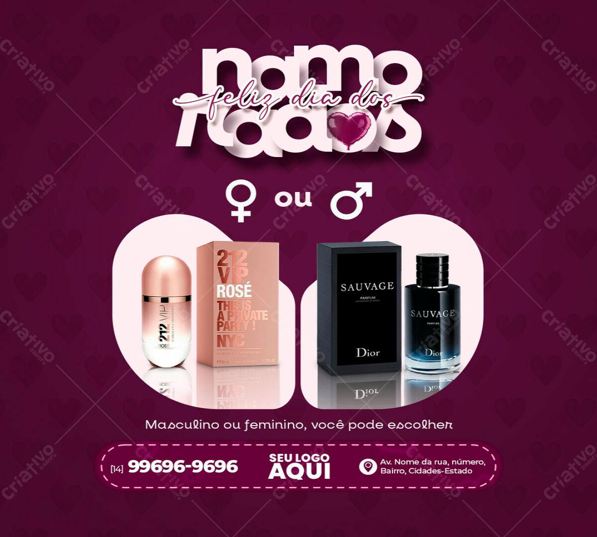 Flyer Dia dos Namorados PSD Editável