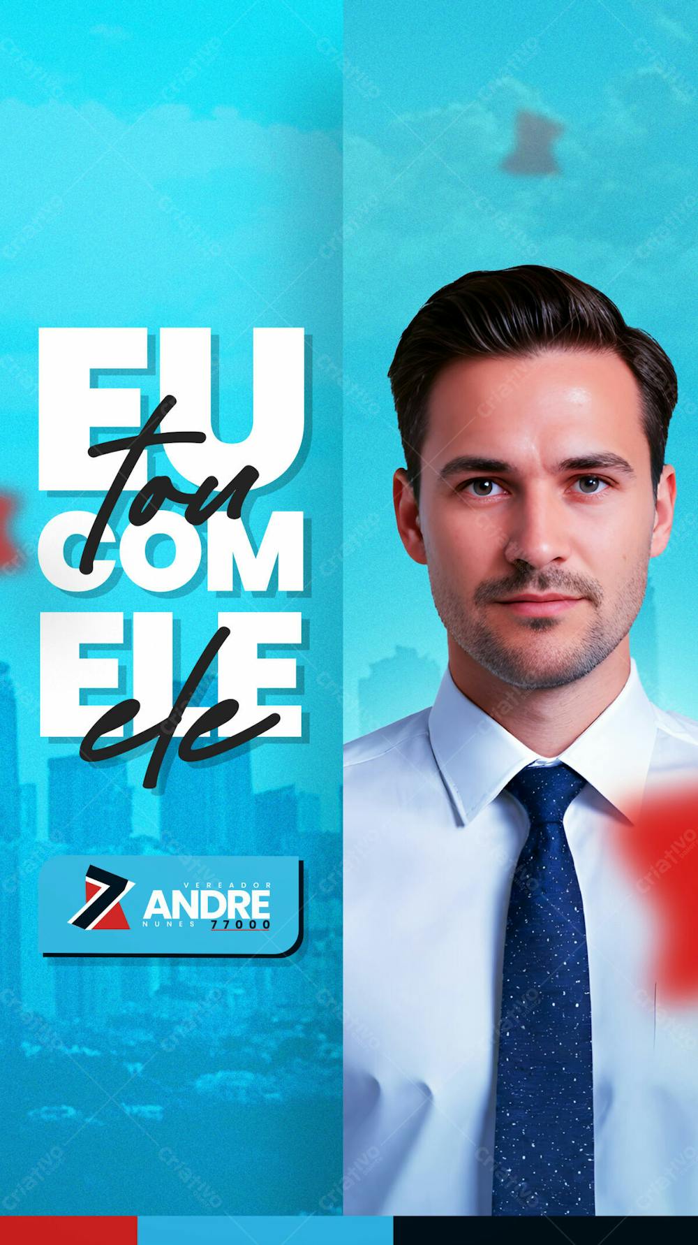 Campanha Eleitoral Política Eleição Eu Prefeito Vereador Social Media Stories Psd Editavél