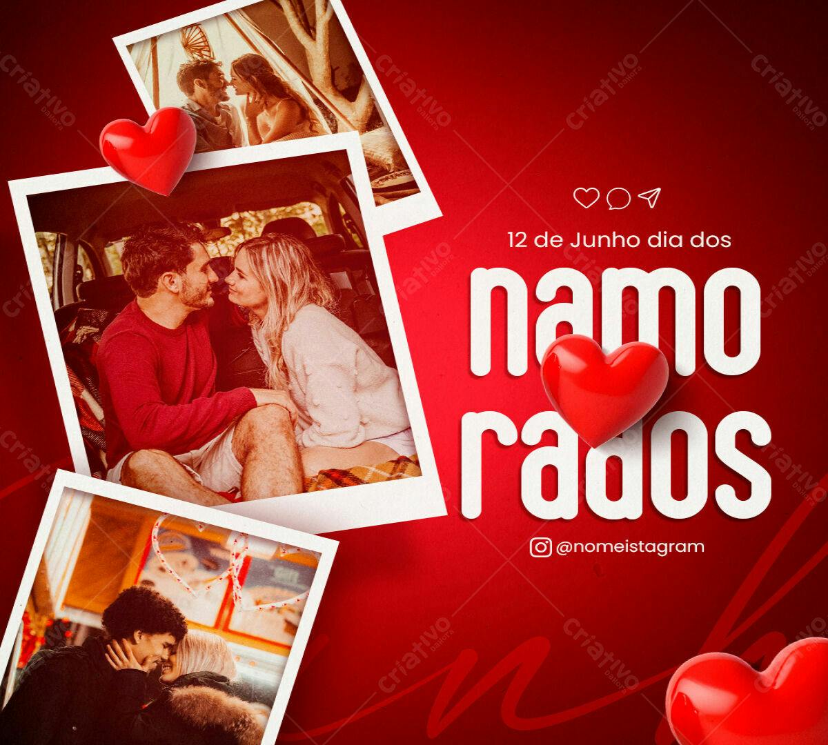 Postagem Dia dos Namorados PSD Editável