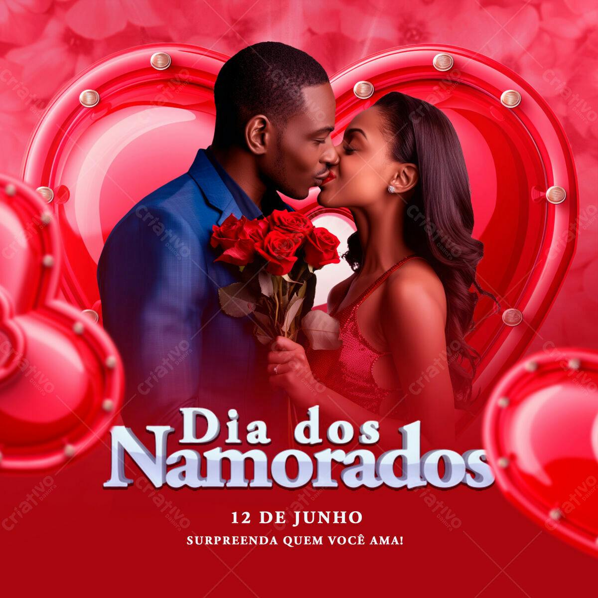 Flyer Dia dos Namorados PSD Editável