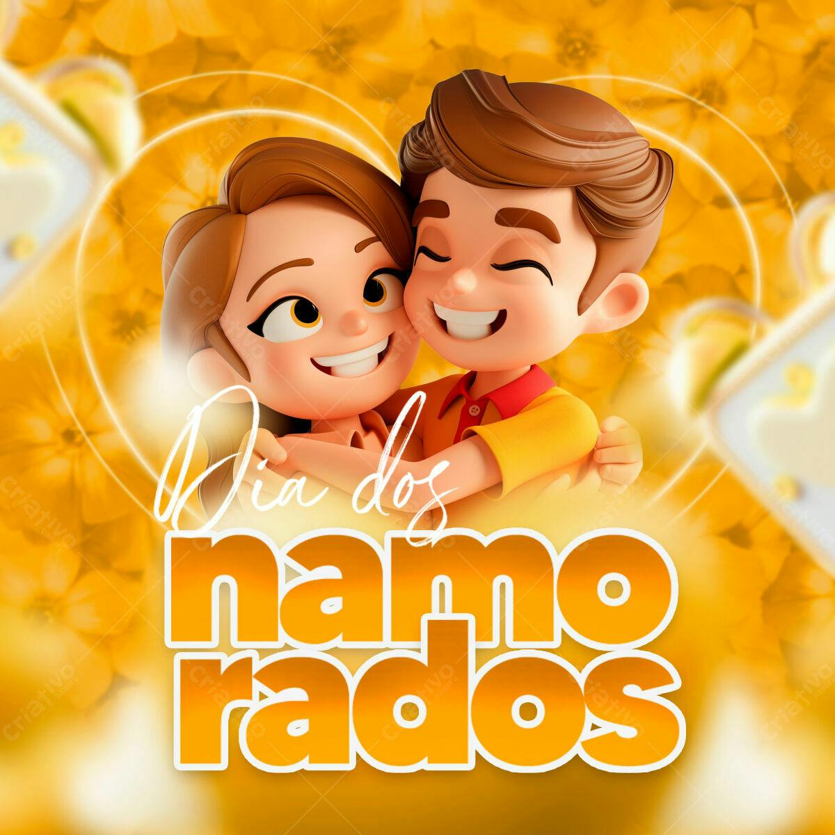 Postagem Dia dos Namorados PSD Editável