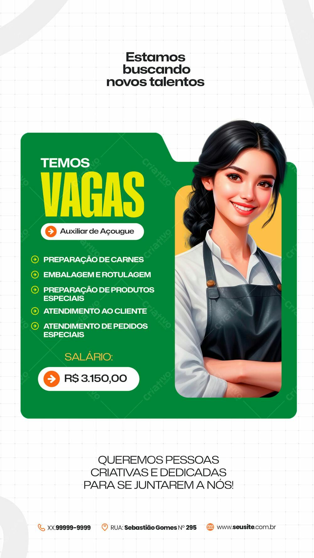 07 Temos Vagas Para Auxiliar De Açougue Venha Fazer Parte Da Nossa Equipe