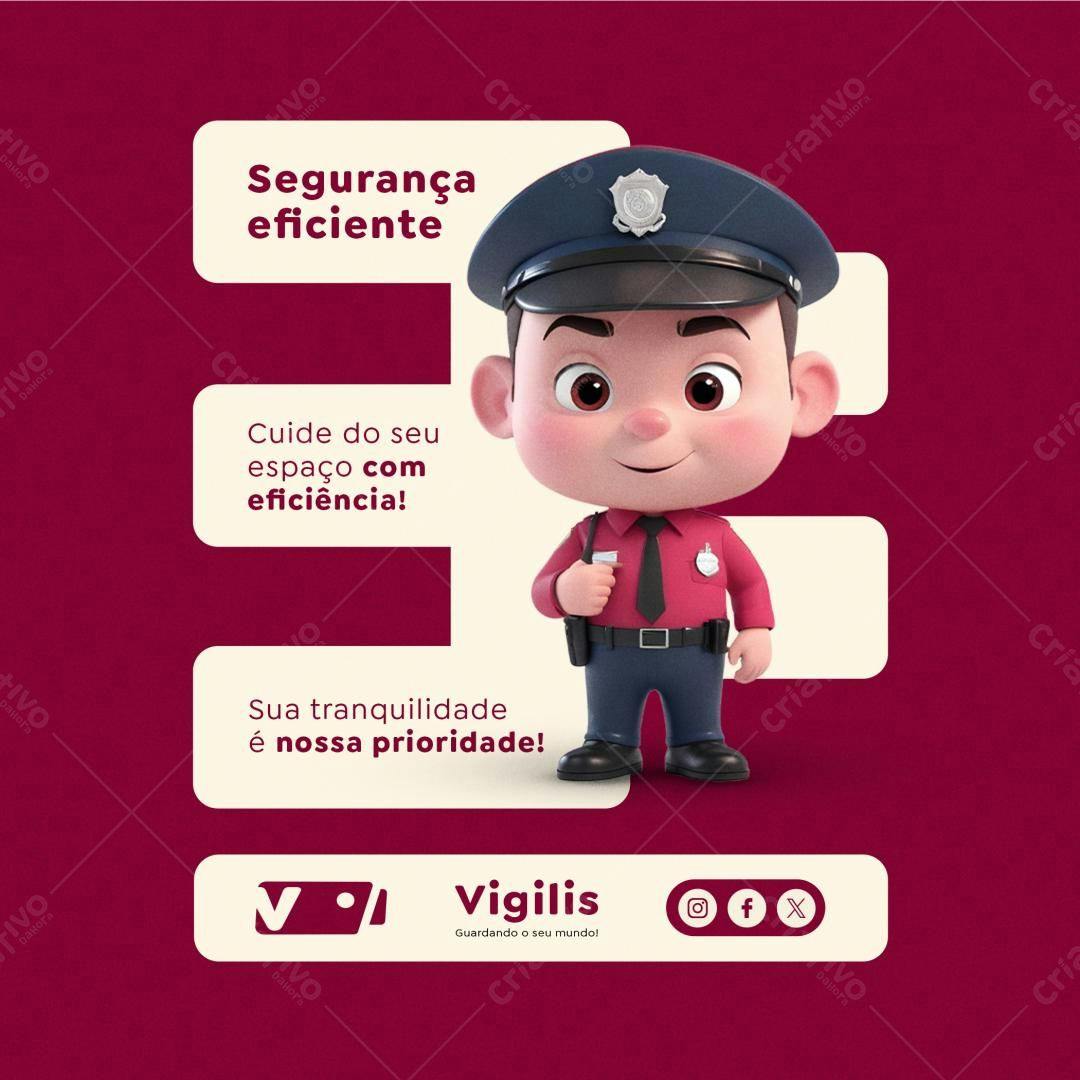 Post para Segurança PSD Editável