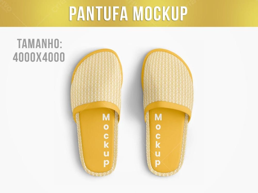 Pantufa chinelo Mockup 