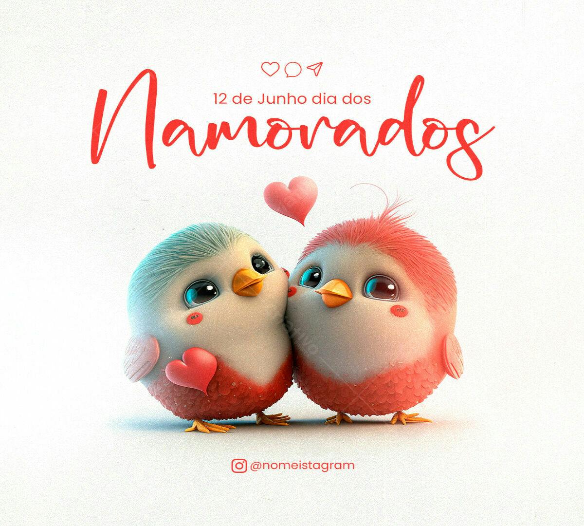Post para o Dia dos Namorados PSD Editável
