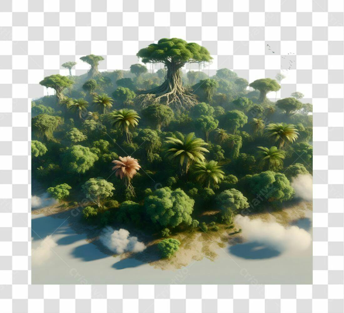 Imagem PNG Ilha Tropical com fundo transparente