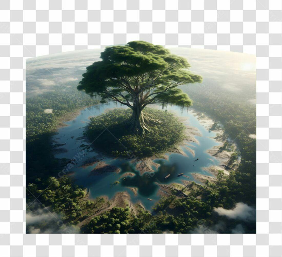 Imagem PNG com fundo transparente Árvore Gigante na Amazônia