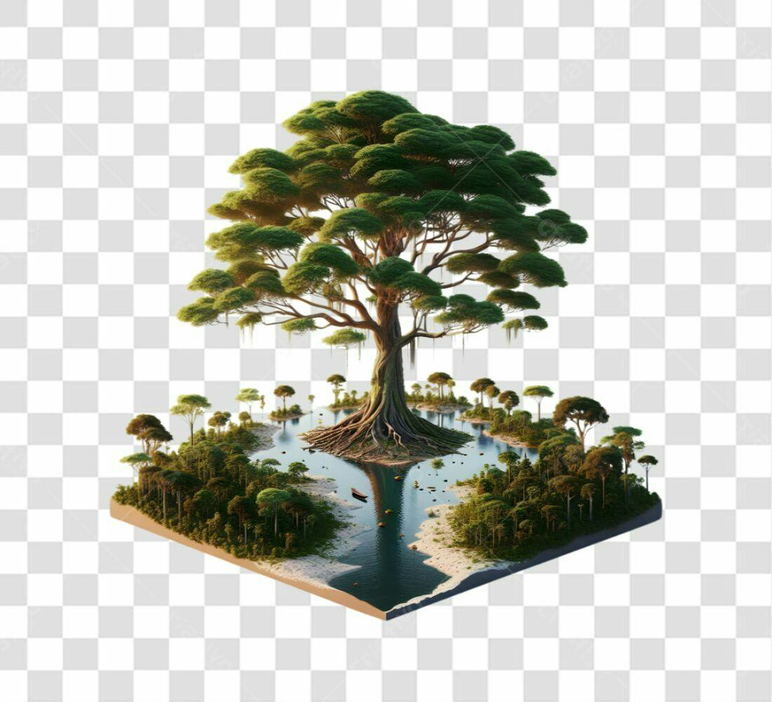 Icone Árvore Gigante PNG com fundo transparente