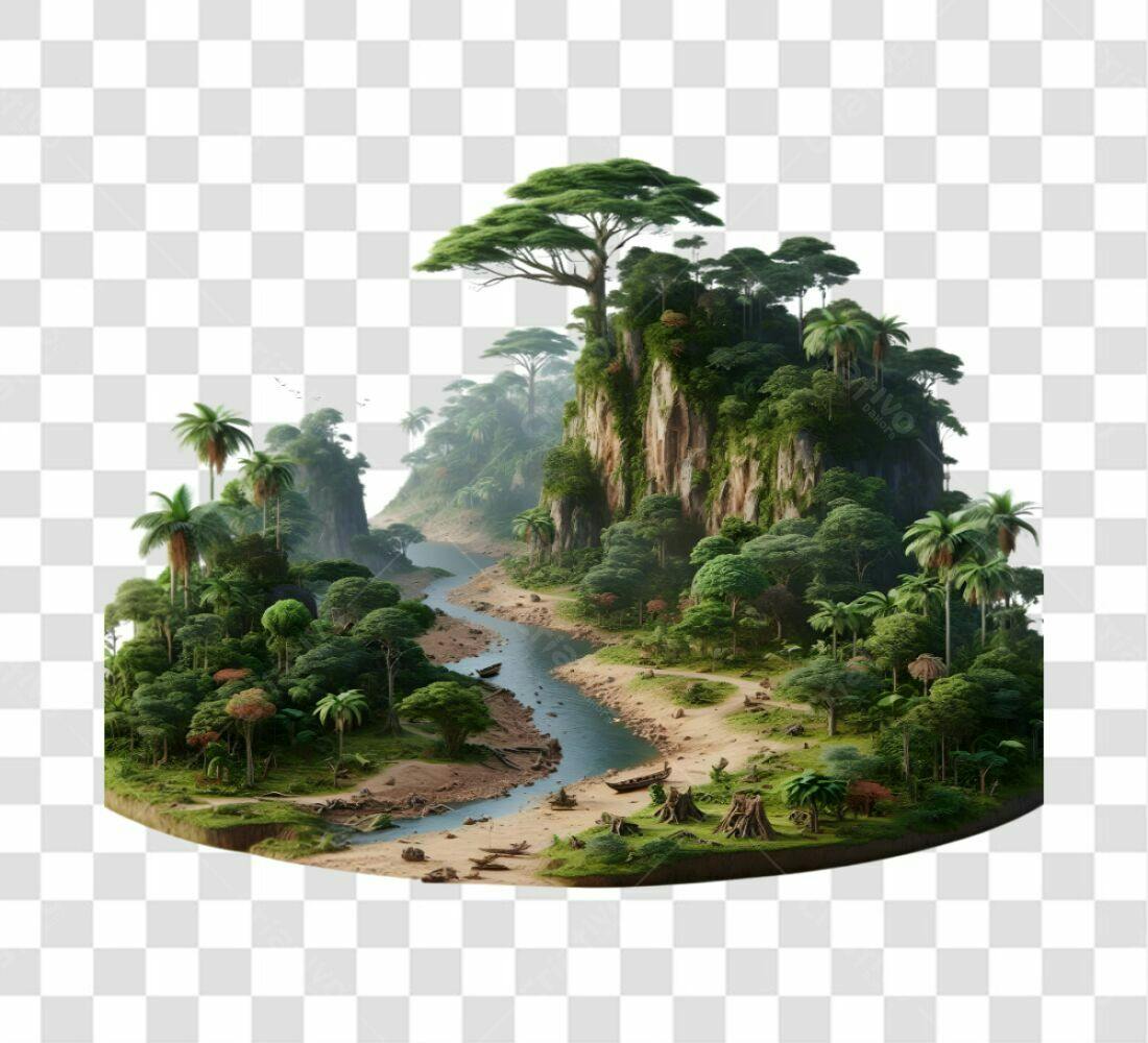 Imagem PNG com fundo transparente Paisagem Tropical