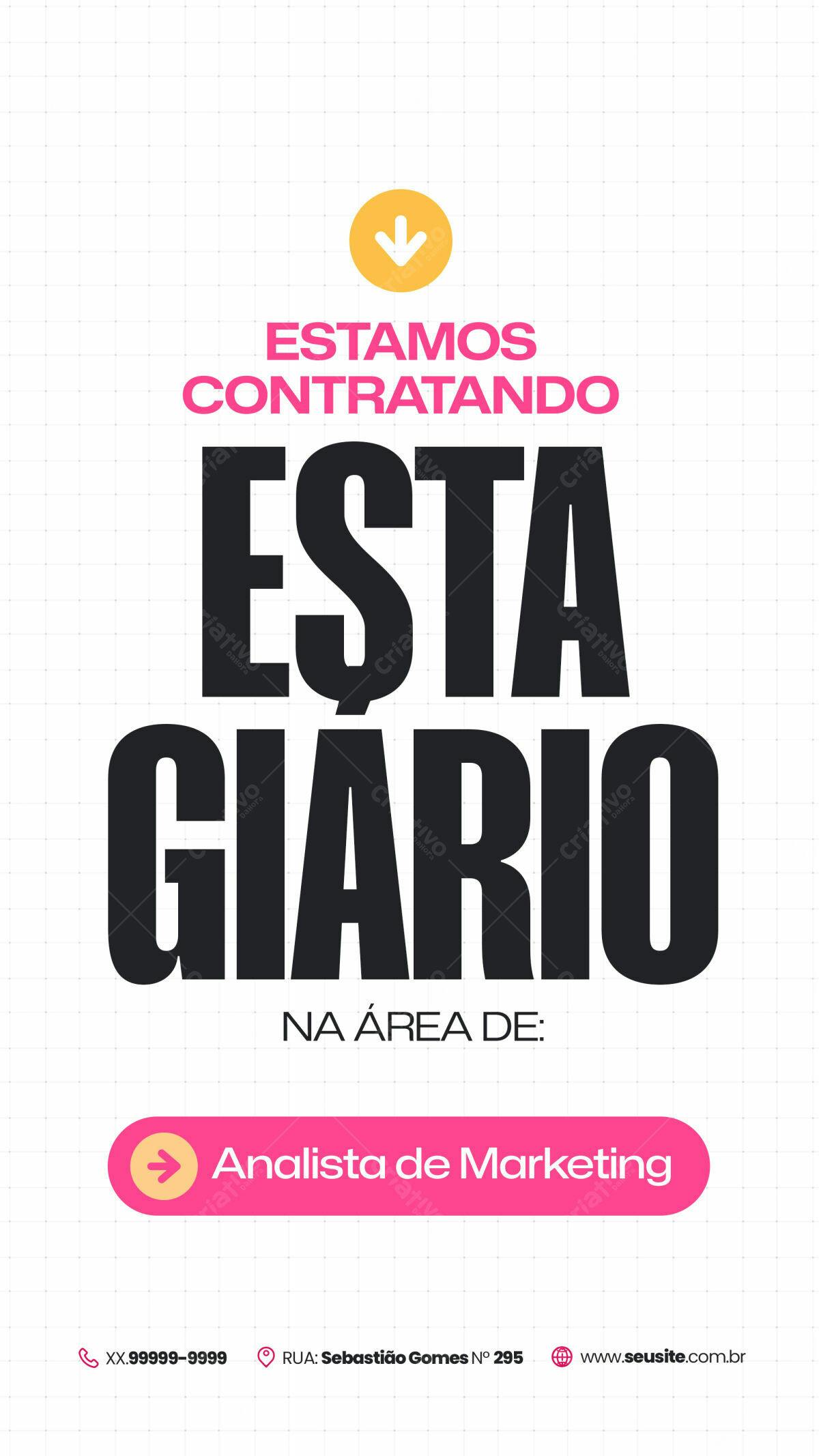 Flyer Vagas de Emprego PSD Editável