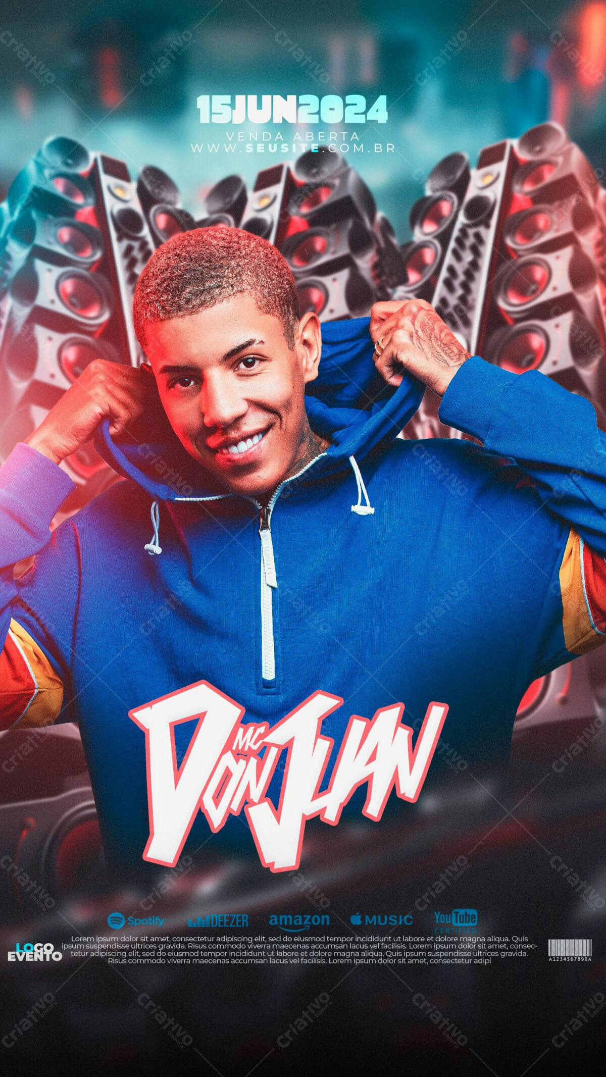 Flyer Show MC Don Juan PSD Editável