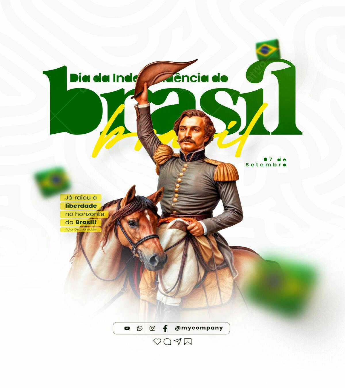 Flyer 7 de Setembro PSD Editável