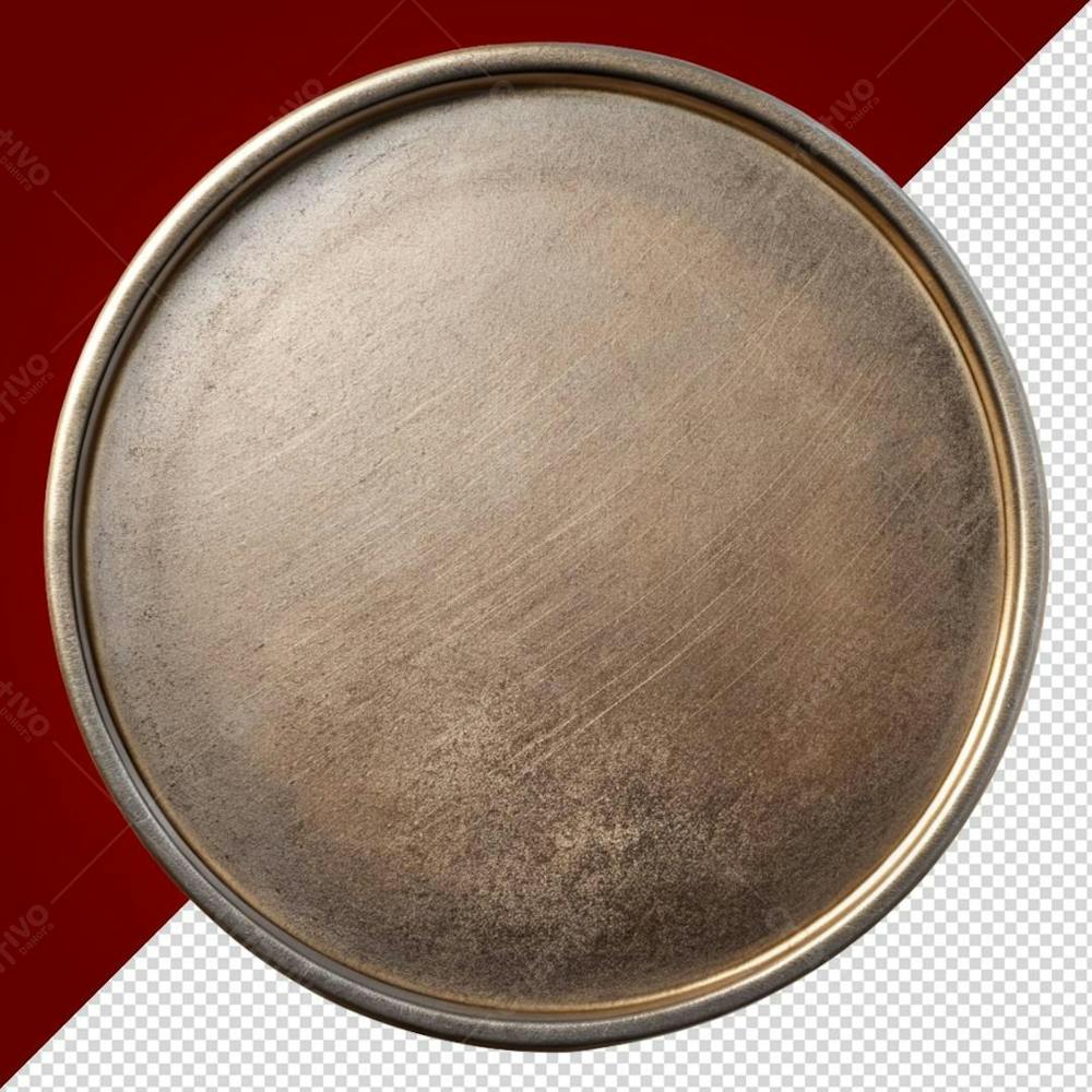 Placa De Metal Redonda Png Para Elaboração De Arte