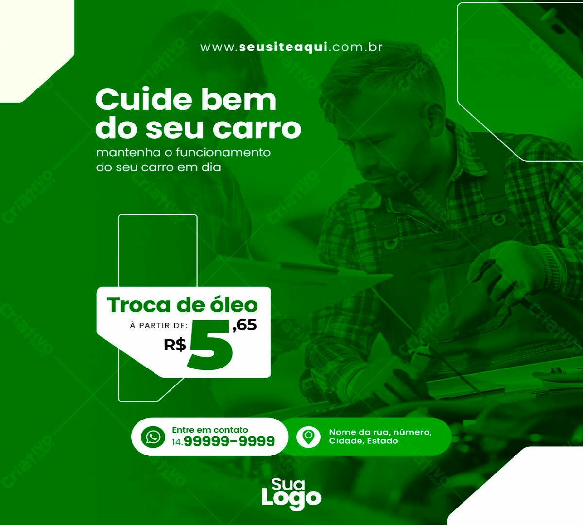 Post para Mecânica PSD Editável