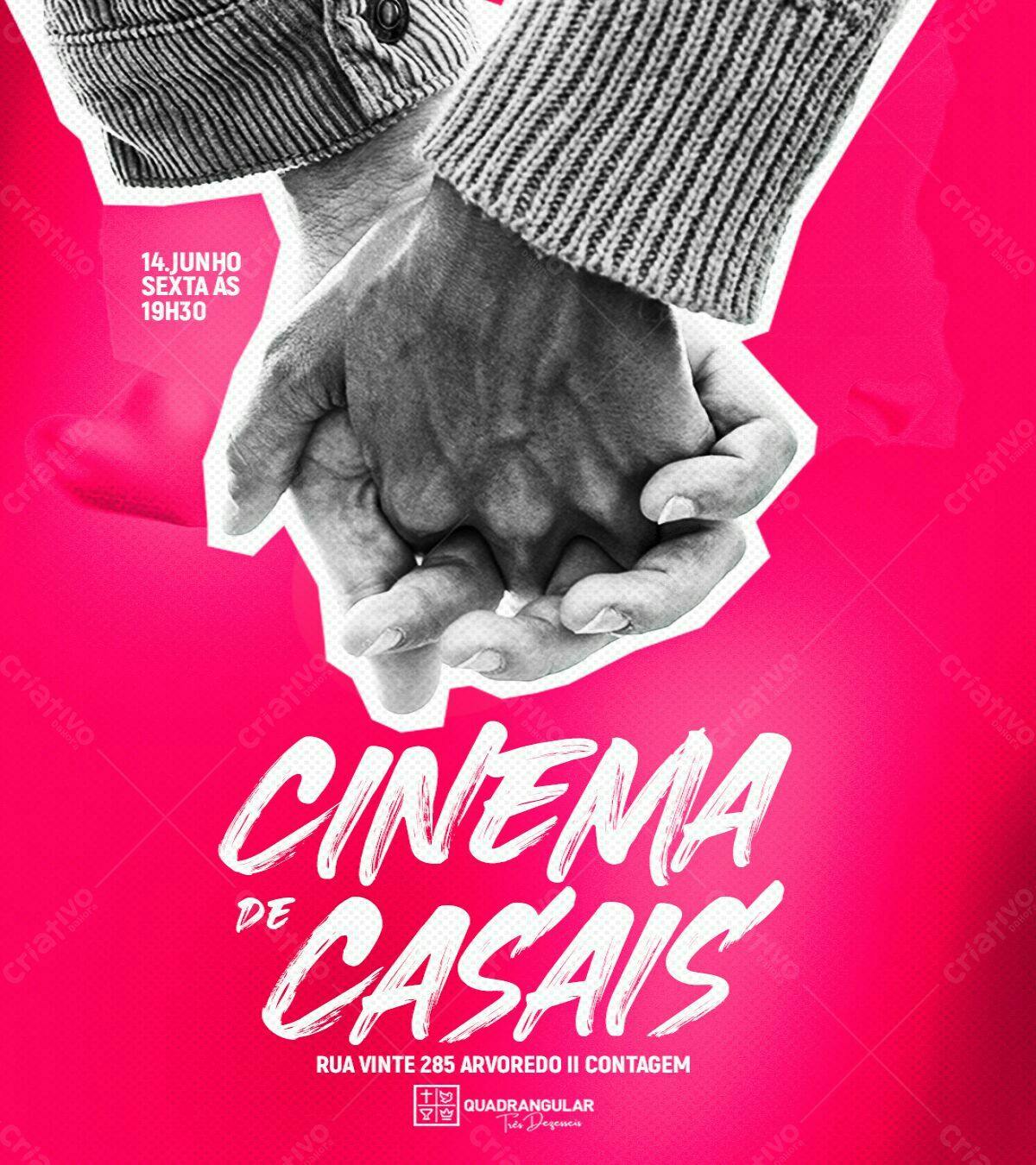 Flyer Cinema de Casais PSD Editável