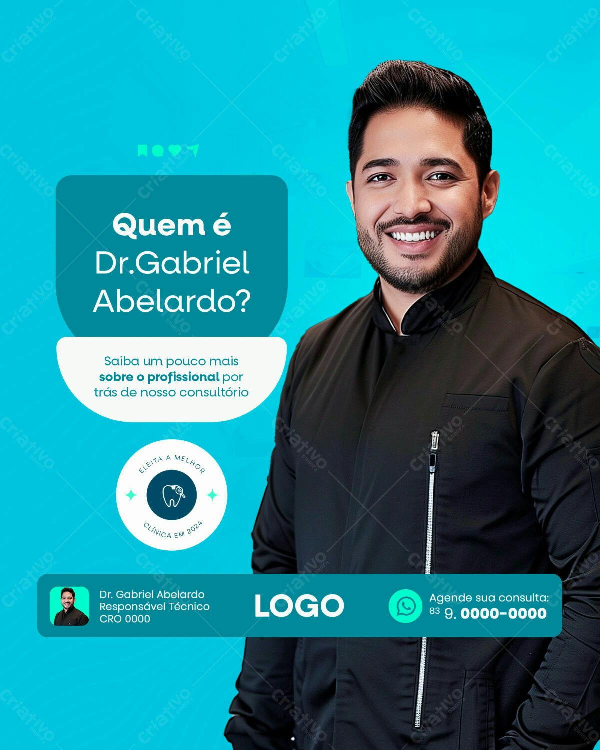 Post para Odontologista PSD Editável
