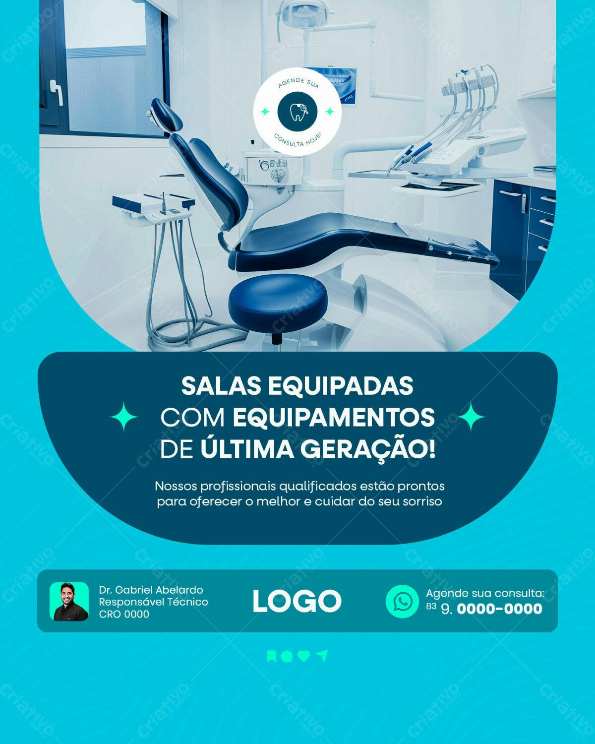 Flyer Odontológico PSD Editável