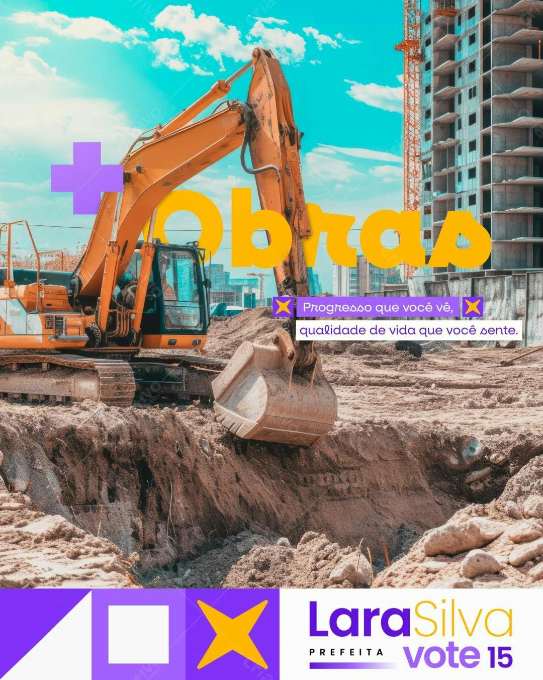 Flyer de Campanha Política PSD Editável