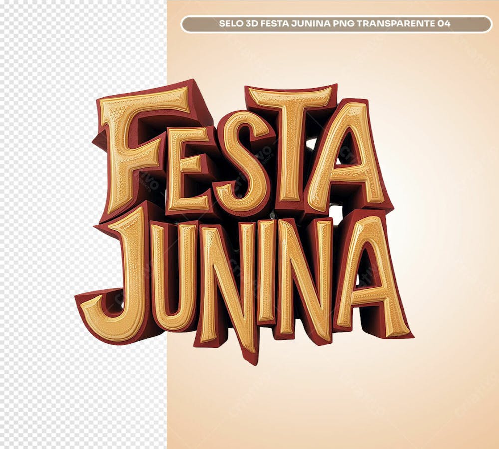 SELO 3D FESTA JUNINA PNG TRANSPARANTE 04