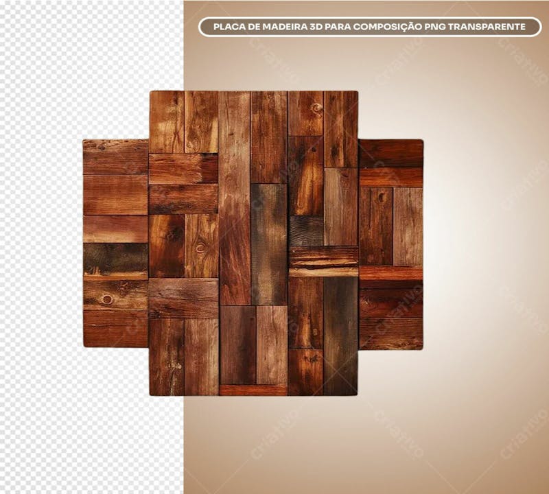 Placa de madeira 3dplaca de madeira 3d para composição png transparente 09