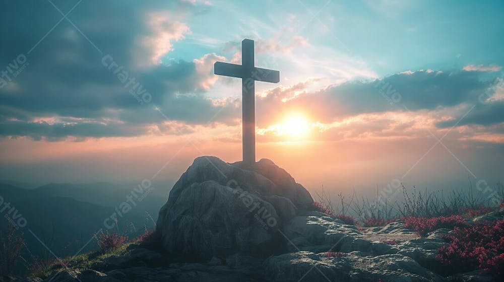 Imagem De Uma Cruz Vazia . Ia