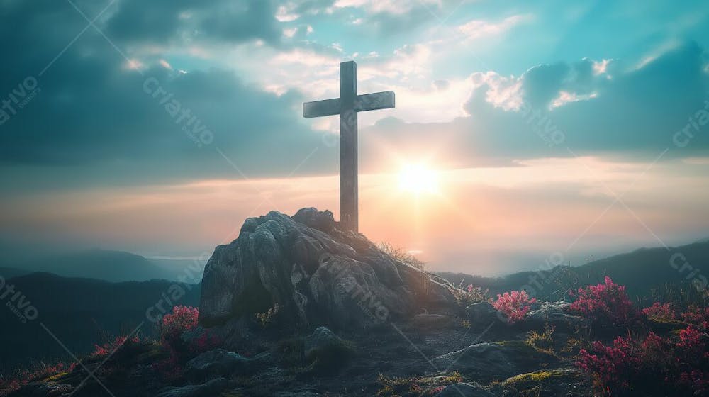 Imagem De Uma Cruz Vazia . Ia