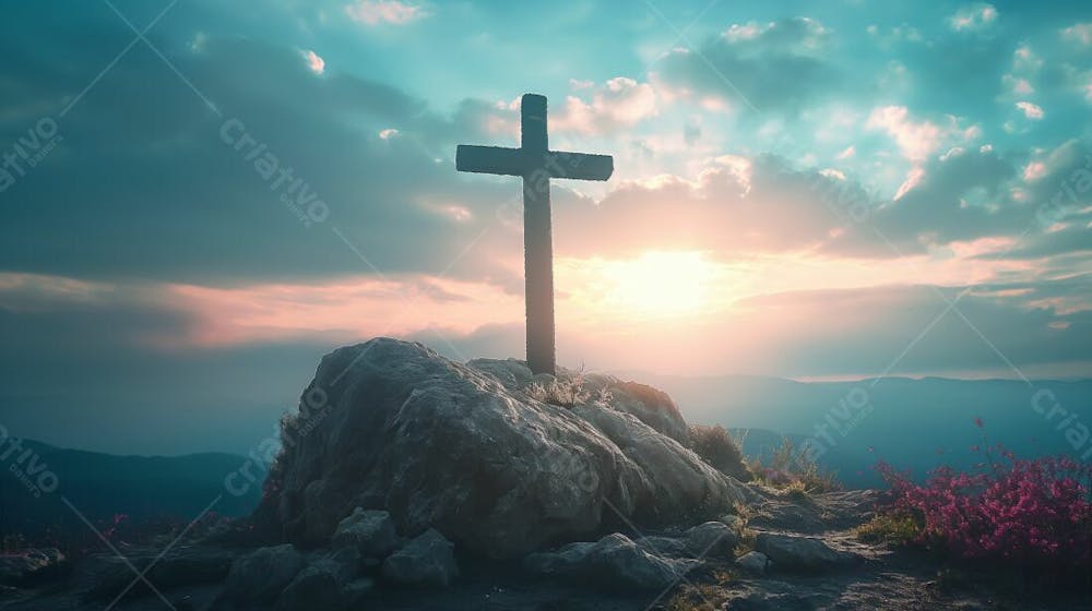 Imagem De Uma Cruz Vazia . Ia