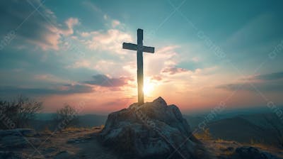 Imagem De Uma Cruz Vazia . Ia