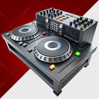 Mesa de som dj mixagem png