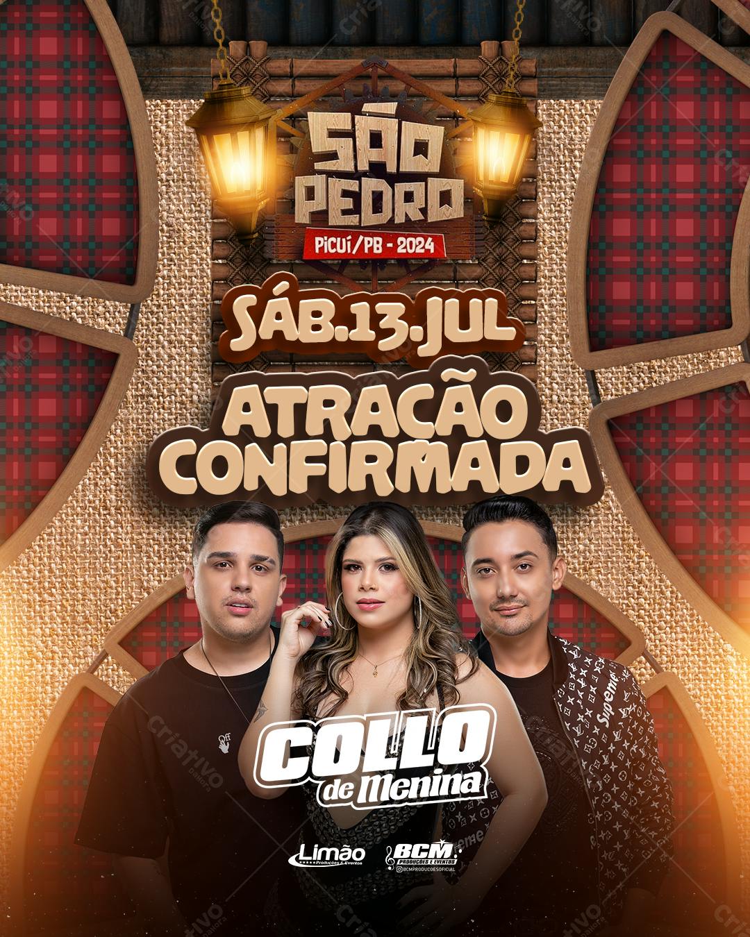 Flyer Festa de São Pedro PSD Editável