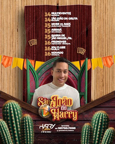 Agenda semanal são joão harry oliveira