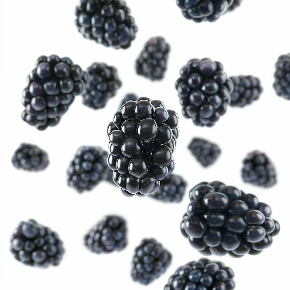 Imagem De Blackberries Flutuando