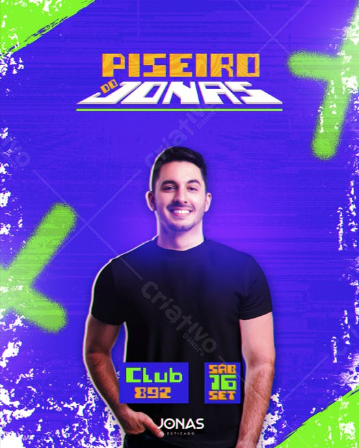Flyer Piseiro do Jonas PSD Editável