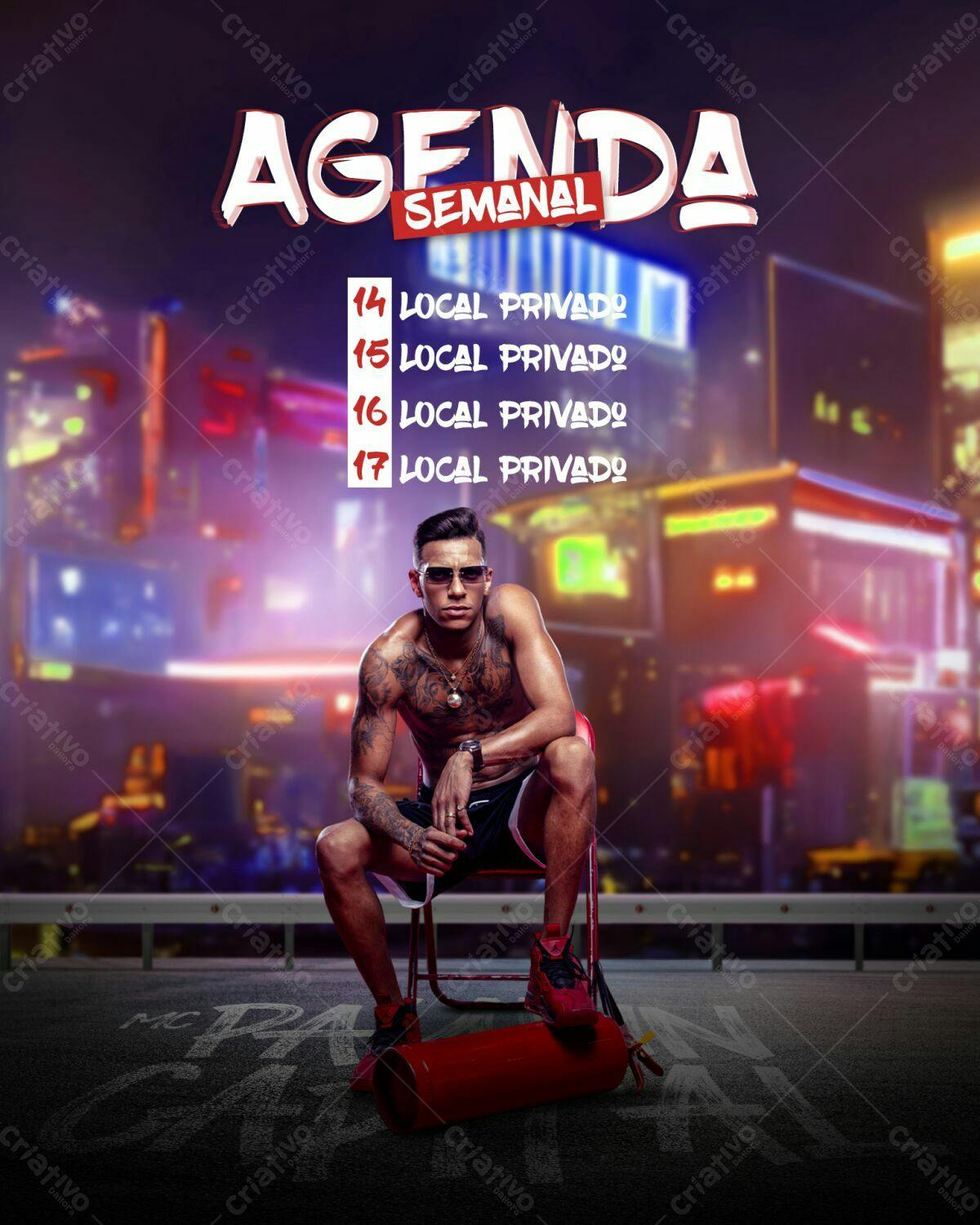 Agenda Semanal MC PSD Editável